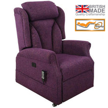 Load image into Gallery viewer, Mobility-World-Ltd-UK-Chilton-Lateral-Back-Quad-Motor-Riser-Recliners-Blackberr