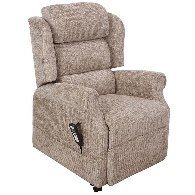 Mobility World Ltd Uk - Jubilee Dual Motor Riser Recliner Waterfall Back Stone