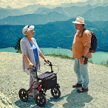 Load image into Gallery viewer, Mobility-World-Ltd-UK-Mway-All-Terrain-Wheeled-Walker-Rollator-Lifestyle