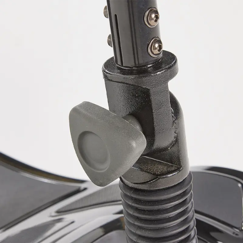 Inspired by our Lithilite and Alumina models, the affordable Airscape Portable Travel Scooter with Lithium Battery is perfect for new mobility users. Lightweight and budget-friendly, it disassembles easily, with the heaviest part at 33 lbs. The 4.5 lb Lithium-ion battery supports up to 21 stone for 10 miles per charge. Features include simple controls, a swivel seat, and flip-up armrests. Available in Black, the Airscape is a compact and valuable mobility solution.