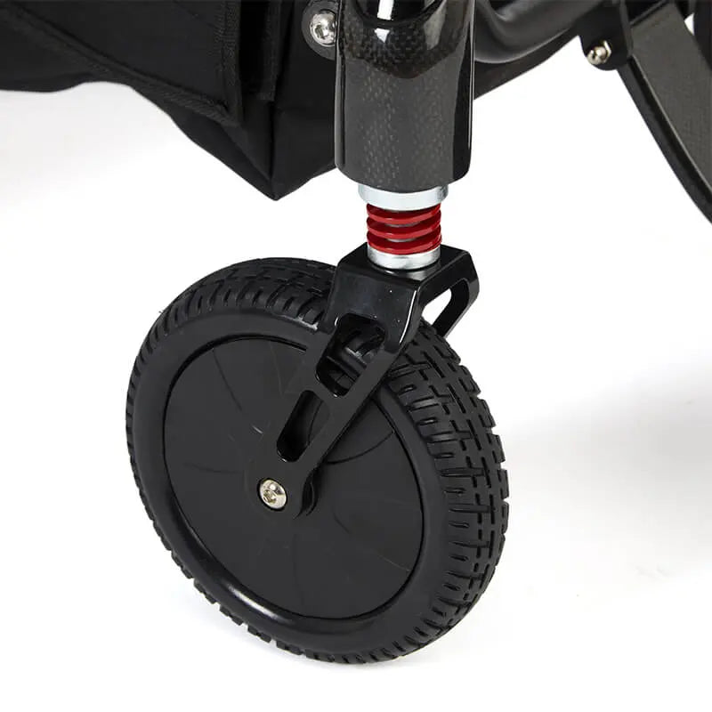 Experience next-level mobility with the Photon Folding Electric Powerchair. Weighing just 17kg without the battery and crafted from carbon fibre, it offers a 12-mile range on a single charge. Designed for users up to 23.5 stone, it combines comfort, support, and a sleek, minimalist design. Navigate busy streets or rough terrain with ease, enjoying unmatched performance and reliability. The Photon redefines lightweight, robust mobility.