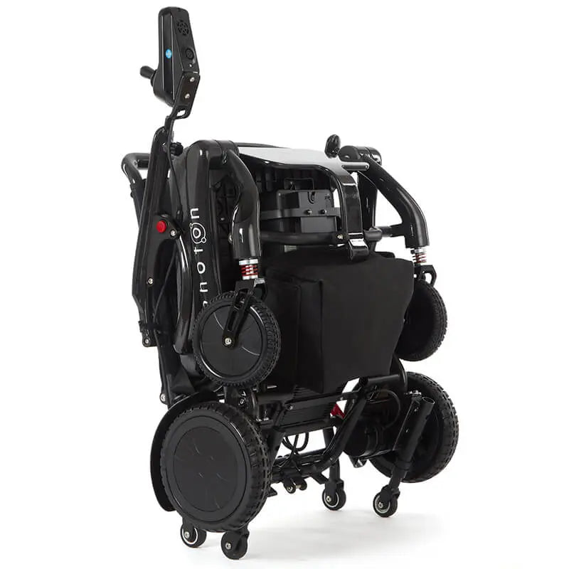 Experience next-level mobility with the Photon Folding Electric Powerchair. Weighing just 17kg without the battery and crafted from carbon fibre, it offers a 12-mile range on a single charge. Designed for users up to 23.5 stone, it combines comfort, support, and a sleek, minimalist design. Navigate busy streets or rough terrain with ease, enjoying unmatched performance and reliability. The Photon redefines lightweight, robust mobility.