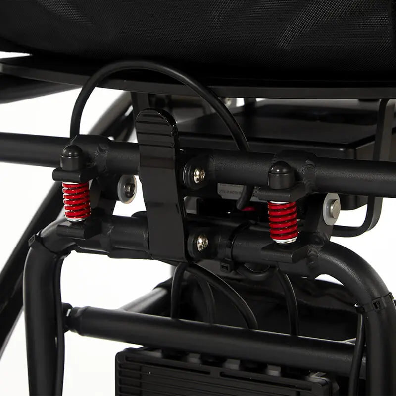 Experience next-level mobility with the Photon Folding Electric Powerchair. Weighing just 17kg without the battery and crafted from carbon fibre, it offers a 12-mile range on a single charge. Designed for users up to 23.5 stone, it combines comfort, support, and a sleek, minimalist design. Navigate busy streets or rough terrain with ease, enjoying unmatched performance and reliability. The Photon redefines lightweight, robust mobility.