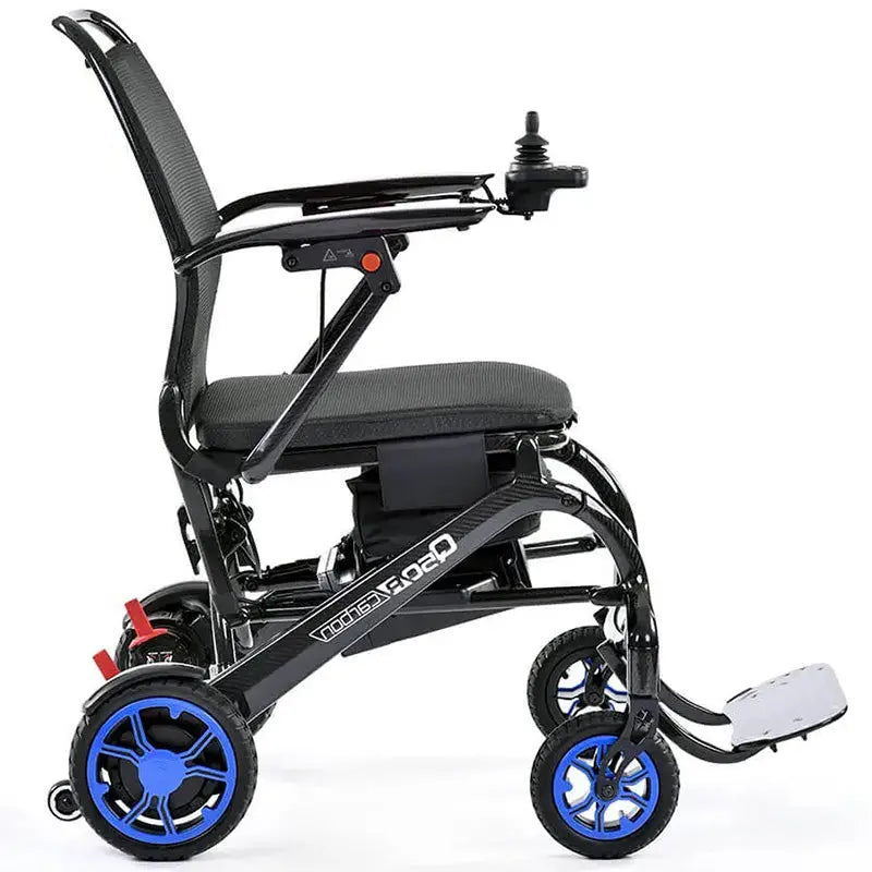 Mobility World Ltd UK - Quickie Q50 R Carbon Folding Powerchair Blue Accent