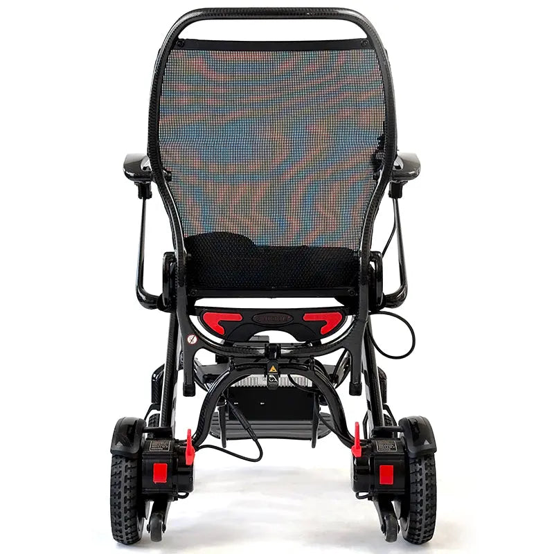 Mobility World Ltd UK - Quickie Q50 R Carbon Folding Powerchair Rear View