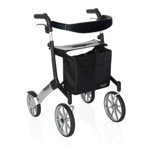 lets go out rollator with backrest and bag