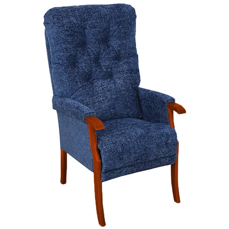 Avon High Back Chair Mobility World UK High Seat Orthopaedic Chair Marine / Mahogany