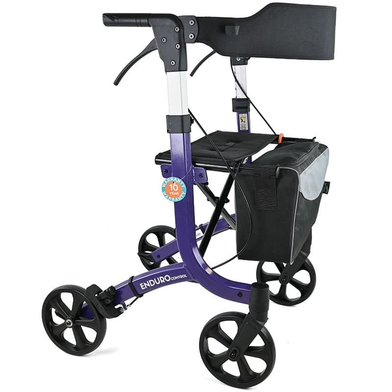 Mobility World Ltd UK - Enduro Control Rollator Midnight Purple