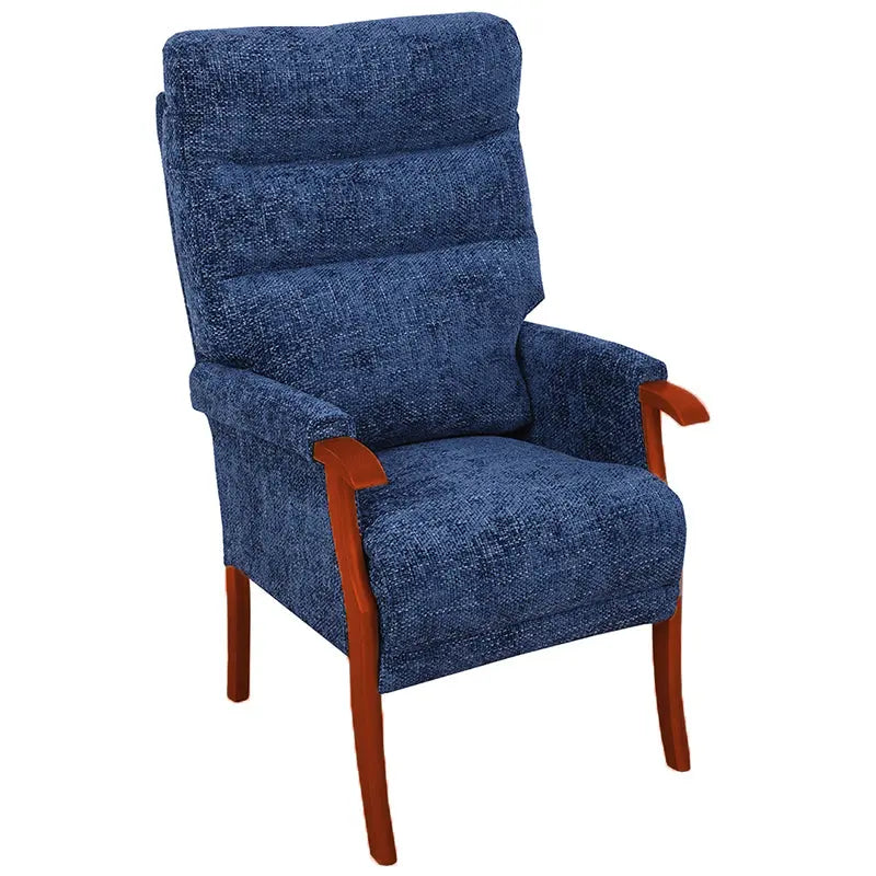 Orwell High Back Chair Mobility World UK High Seat Orthopaedic Chair Marine / Mahogany
