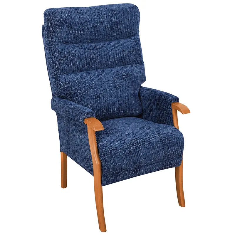 Orwell High Back Chair Mobility World UK High Seat Orthopaedic Chair Marine / Teak