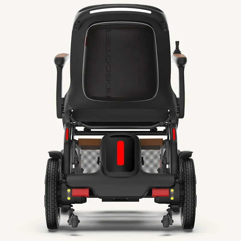 Robooter E60 Pro All Terrain Electric Folding Powerchair Back View
