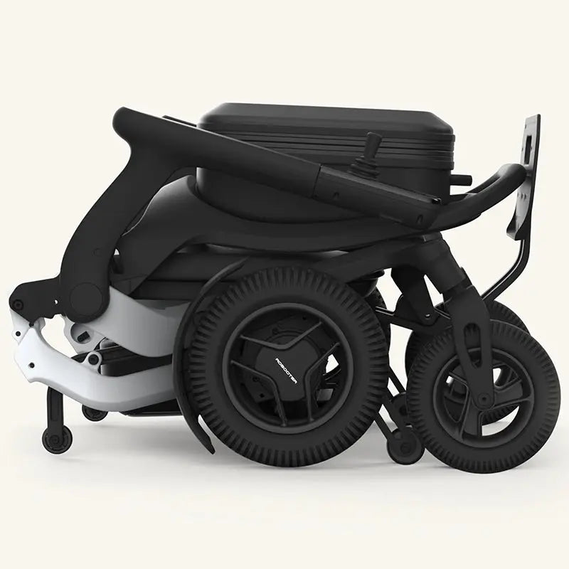 Robooter E80 Ultra Carbon Fiber Lightweight Folding Powerchair Folded side view