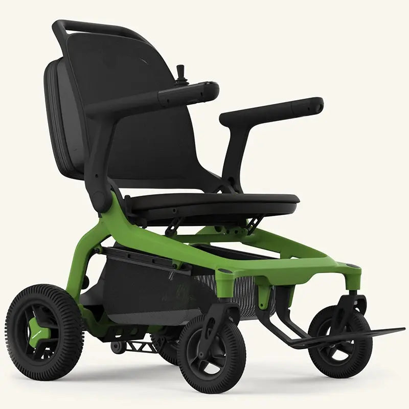 Robooter E80 Ultra Carbon Fiber Lightweight Folding Powerchair Apple Green
