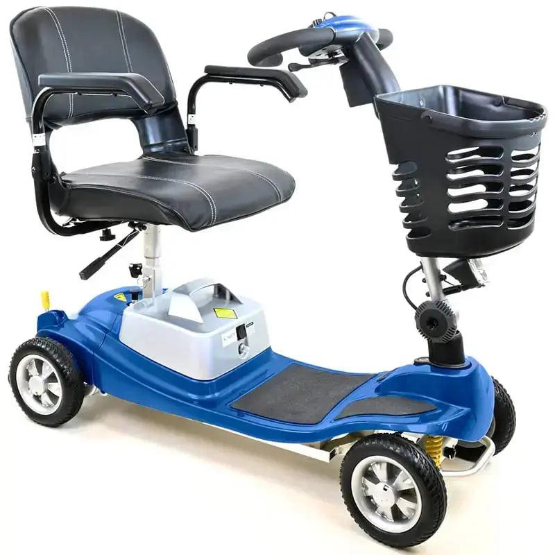 Illusion 4mph Mobility Scooter With Lithium Battery  Mobility World UK  Mobility Scooters Capri Blue / Solid / 12 Months On-Site Warranty