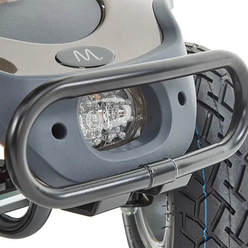 The Motion Healthcare Xcite Li Mobility Scooter offers a 45-mile range and 8 mph top speed with safe lithium phosphate batteries. It features large wheels, suspension, a padded Captain's seat, and an adjustable tiller.  Ideal for all terrains, it includes lights, indicators, a horn, and high ground clearance, supporting up to 25 stone. Additional conveniences are a storage basket and USB charging port.  The Xcite Li combines modern styling, ease of use, and robust performance for all journeys.