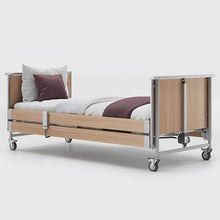Load image into Gallery viewer, The Opera Basic 3ft Classic Profiling Bed with Cot Sides is perfect for those who need a little bit of extra help when it comes to getting in and out of bed. The bed can be raised to a nursing height of 80cm, making it easy for carers to provide assistance. Plus, the cot sides make it easy to ensure that your loved one stays safe and secure while they sleep.