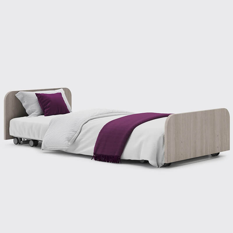 The Opera Solo profiling floor bed is an excellent option if you or a loved one needs advanced care at home. Because of its extremely low floor height, the Solo is excellent for people with dementia and other cognitive disorders. The Solo is categorized as a floor bed, providing a safe sleeping height and lowering the danger of harm from bed collapses. The entire bed may be raised to waist level on the profiling bed and lowered to the floor using its "all-in-one" height range.