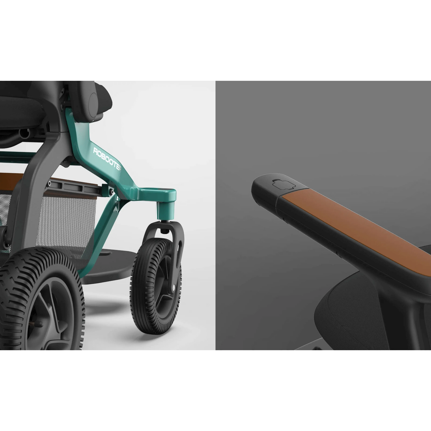 Robooter E40 Indoor Folding Powerchair Armrest and Durable Finish
