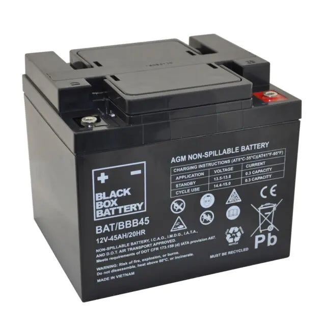 45Ah Black Box AGM Battery  Mobility World UK