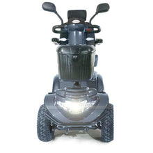 Load image into Gallery viewer, Dazzling-Front-Rear-Lights-Mobility-World-Ignite-Ultimate-Mobility-Scooter-Grey-UK