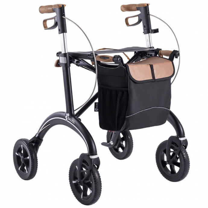 Mobility-World-Ltd-UK-Saljol-Carbon-Rollator-Walker-62-cms-CR62-Matt-Black
