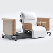 Load image into Gallery viewer, Mobility-World-Opera-RotoBed-90cm-Arms-Free-Rotating-Chair-Bed-UK-Ivory
