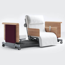 Load image into Gallery viewer, Mobility-World-Opera-RotoBed-90cm-Arms-Free-Rotating-Chair-Bed-Wine-Red