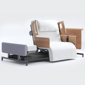 Mobility-World-Opera-RotoBed-Home-Rotating-Chair-Bed-105cm-Arms-Head-Wireless-Remote-Handset-UK-Stone-Grey