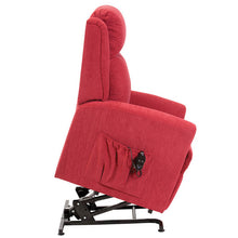Load image into Gallery viewer, Mobility-World-UK-Arlington-Dual-Motor-Rise-Recliner-Chair-Memphis-Berry-Side-View