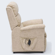 Load image into Gallery viewer, Mobility-World-UK-Ashford-Dual-Motor-Rise-Recliner-Chair-drive-medical-nevada-cream-beige-Side-view