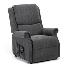 Load image into Gallery viewer, Mobility-World-UK-Dayton-Single-Motor-Rise-Recliner-Chair-Indiana-Charcoal