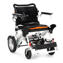 Load image into Gallery viewer, Mobility-World-UK-Foldalite-Trekker-Folding-Powerchair-Wheelchair-Silver