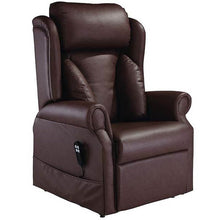 Load image into Gallery viewer, Mobility-World-UK-Jubilee-Dual-Motor-Riser-Recliner-Lateral-Back-Cosi-Chair-ultra-leather-fudge