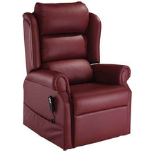 Load image into Gallery viewer, Mobility-World-UK-Jubilee-Dual-Motor-Riser-Recliner-Waterfall-Back-Cosi-Chair-Ultra-Leather-Chianti