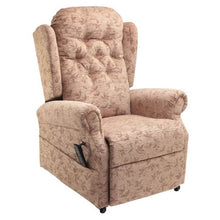 Load image into Gallery viewer, Mobility-World-UK-Medina-Cosi-Chair-Button-Back-Multi-Functional-Dual-Motor-Riser-Recliner-Spray-Cocoa