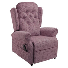 Load image into Gallery viewer, Mobility-World-UK-Medina-Cosi-Chair-Button-Back-Multi-Functional-Dual-Motor-Riser-Recliner-Spray-Plum