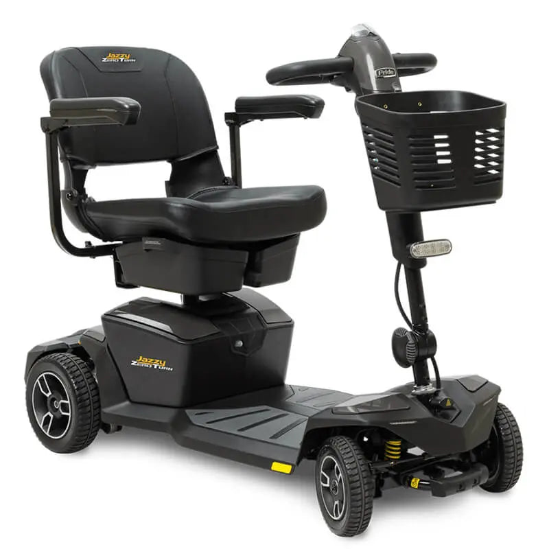 Mobility World Ltd UK:  Pride Jazzy Zero Turn Travel Scooter Silver Grey