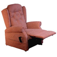 Load image into Gallery viewer, Mobility-World-UK-Salzburg-Button-Back-Multi-functional-Dual-Motor-Riser-Recliner-Cosi-Chair-Medina-Button-Back-Cord-Cocoa