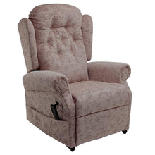 Load image into Gallery viewer, Mobility-World-UK-Salzburg-Button-Back-Multi-functional-Dual-Motor-Riser-Recliner-Cosi-Chair-Medina-Button-Back-Spray-Mink