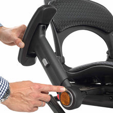 Load image into Gallery viewer, Mobility-World-UK-TGA-Minimo-Autofold-Mobility-Scooter-Fold-back-armrests