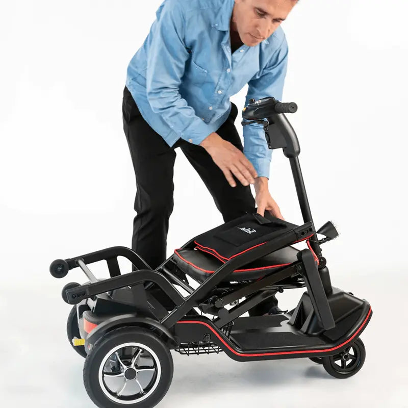Mobility World Ltd UK-Feather Fold Lightweight Folding Mobility Scooter (Scooterpac)