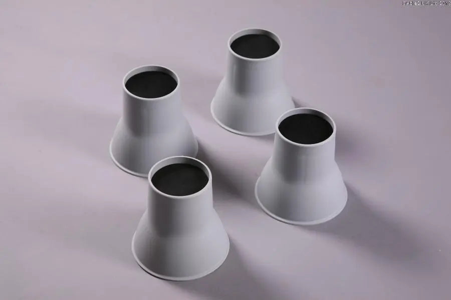 Elephant Feet Raisers for Chairs and Beds (Set of 4). Durable, Convenient, and Reliable.