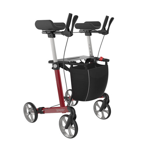 Upright 4 Wheeled Walker Rollator