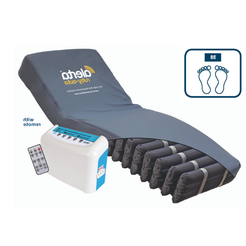 Alerta Ruby Auto is the perfect replacement for ageing or failing alternating pressure systems. With its wide range of features, the Ruby Auto is an affordable and versatile solution for preventing pressure ulcers in hospital, nursing and care home environments.