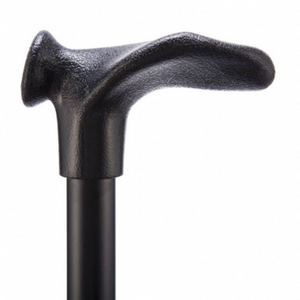 Comfort Grip Cane - Folding, adjustable Right handed Black
