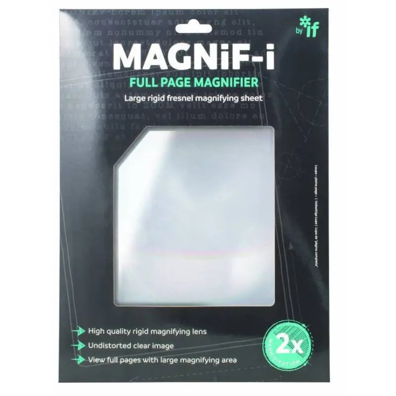 Full Page Magnifier 28 cm x 21.5 cm (11 x 8 ")