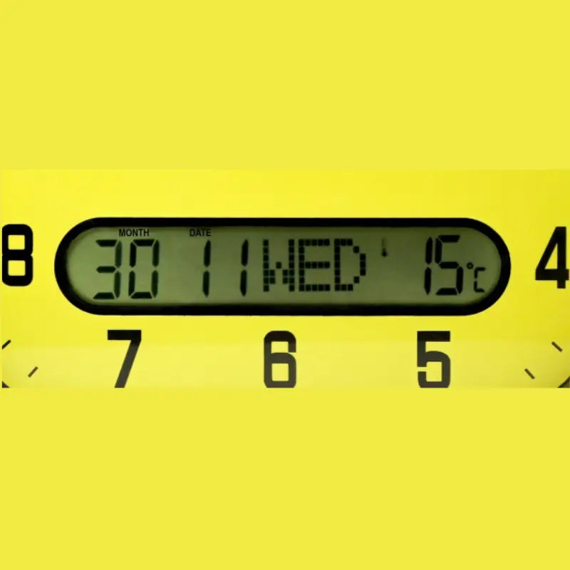 High Contrast Day-Date Wall Clock 30cm