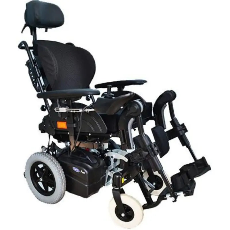 The Fox by Invacare is a powerchair that’s designed for users who want maximum independence. Its small and efficient build makes it perfect for travelling long distances, while its motors are powerful enough to make even the most challenging terrain comfortable to navigate.