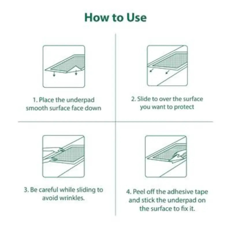 NOVAMED INCONTINENCE DISPOSABLE BED PADS, UNDERPADS WITH ADHESIVE TAPES - 60X90 CM