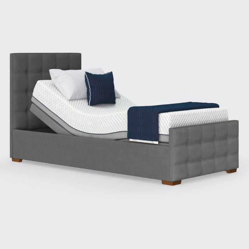 Adjustable bed shop king headboard